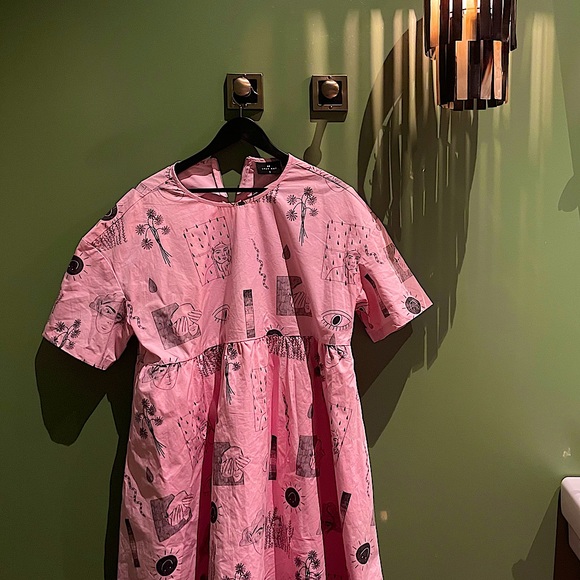 Lazy Oaf Dresses & Skirts - Lazy Oaf Pink Artsy Dress